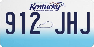 KY license plate 912JHJ
