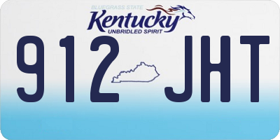 KY license plate 912JHT