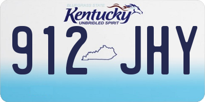 KY license plate 912JHY