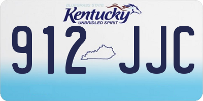 KY license plate 912JJC