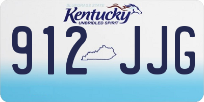 KY license plate 912JJG