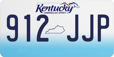 KY license plate 912JJP
