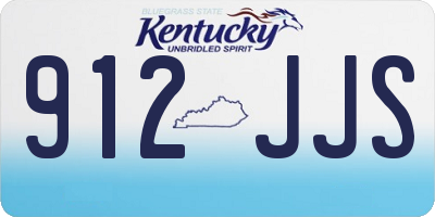 KY license plate 912JJS