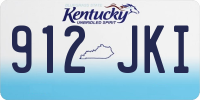 KY license plate 912JKI