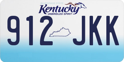 KY license plate 912JKK