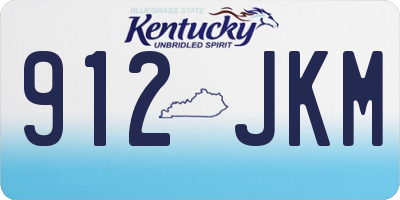 KY license plate 912JKM