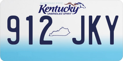 KY license plate 912JKY