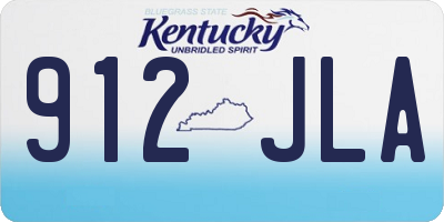 KY license plate 912JLA