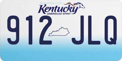KY license plate 912JLQ
