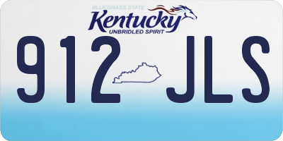 KY license plate 912JLS