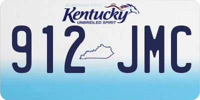 KY license plate 912JMC