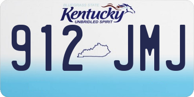 KY license plate 912JMJ
