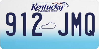 KY license plate 912JMQ