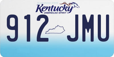 KY license plate 912JMU