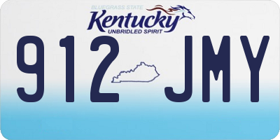 KY license plate 912JMY