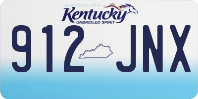 KY license plate 912JNX