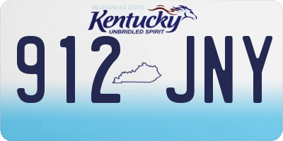 KY license plate 912JNY