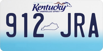 KY license plate 912JRA