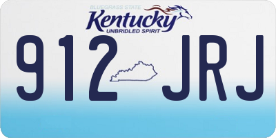 KY license plate 912JRJ