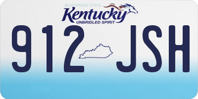 KY license plate 912JSH