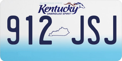 KY license plate 912JSJ