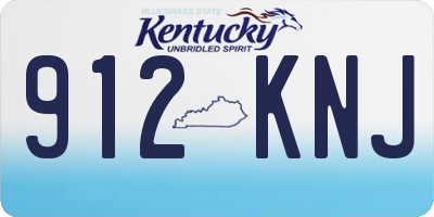 KY license plate 912KNJ