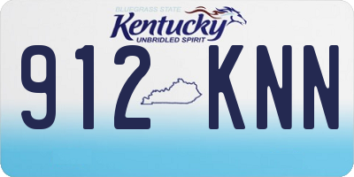 KY license plate 912KNN