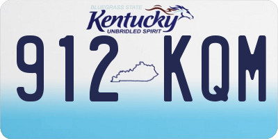 KY license plate 912KQM