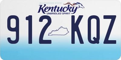 KY license plate 912KQZ