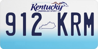 KY license plate 912KRM