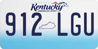 KY license plate 912LGU