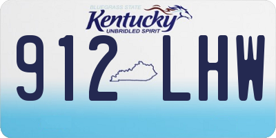 KY license plate 912LHW