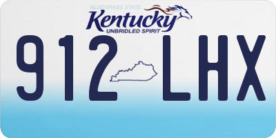 KY license plate 912LHX