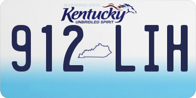 KY license plate 912LIH
