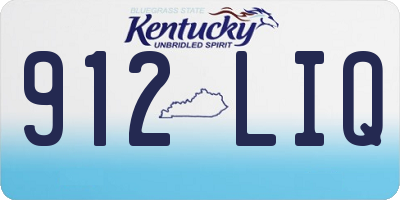 KY license plate 912LIQ