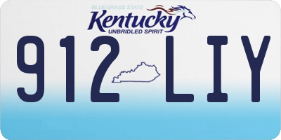 KY license plate 912LIY