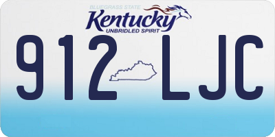 KY license plate 912LJC