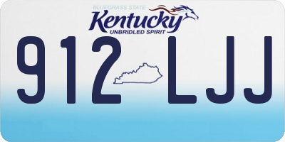 KY license plate 912LJJ