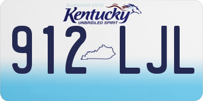 KY license plate 912LJL