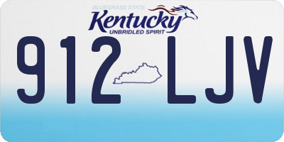 KY license plate 912LJV