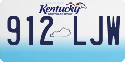 KY license plate 912LJW
