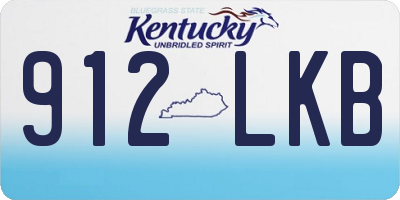 KY license plate 912LKB