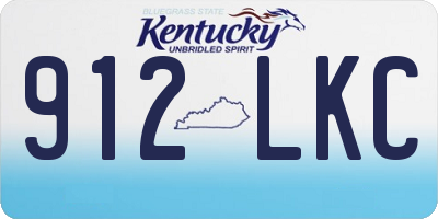KY license plate 912LKC