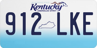 KY license plate 912LKE