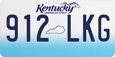 KY license plate 912LKG