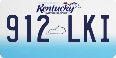 KY license plate 912LKI