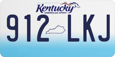 KY license plate 912LKJ