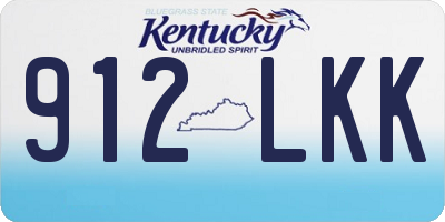 KY license plate 912LKK