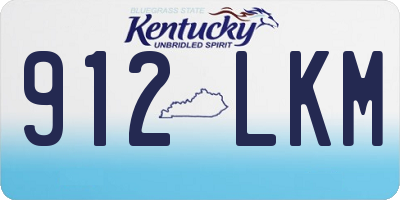 KY license plate 912LKM