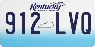 KY license plate 912LVQ